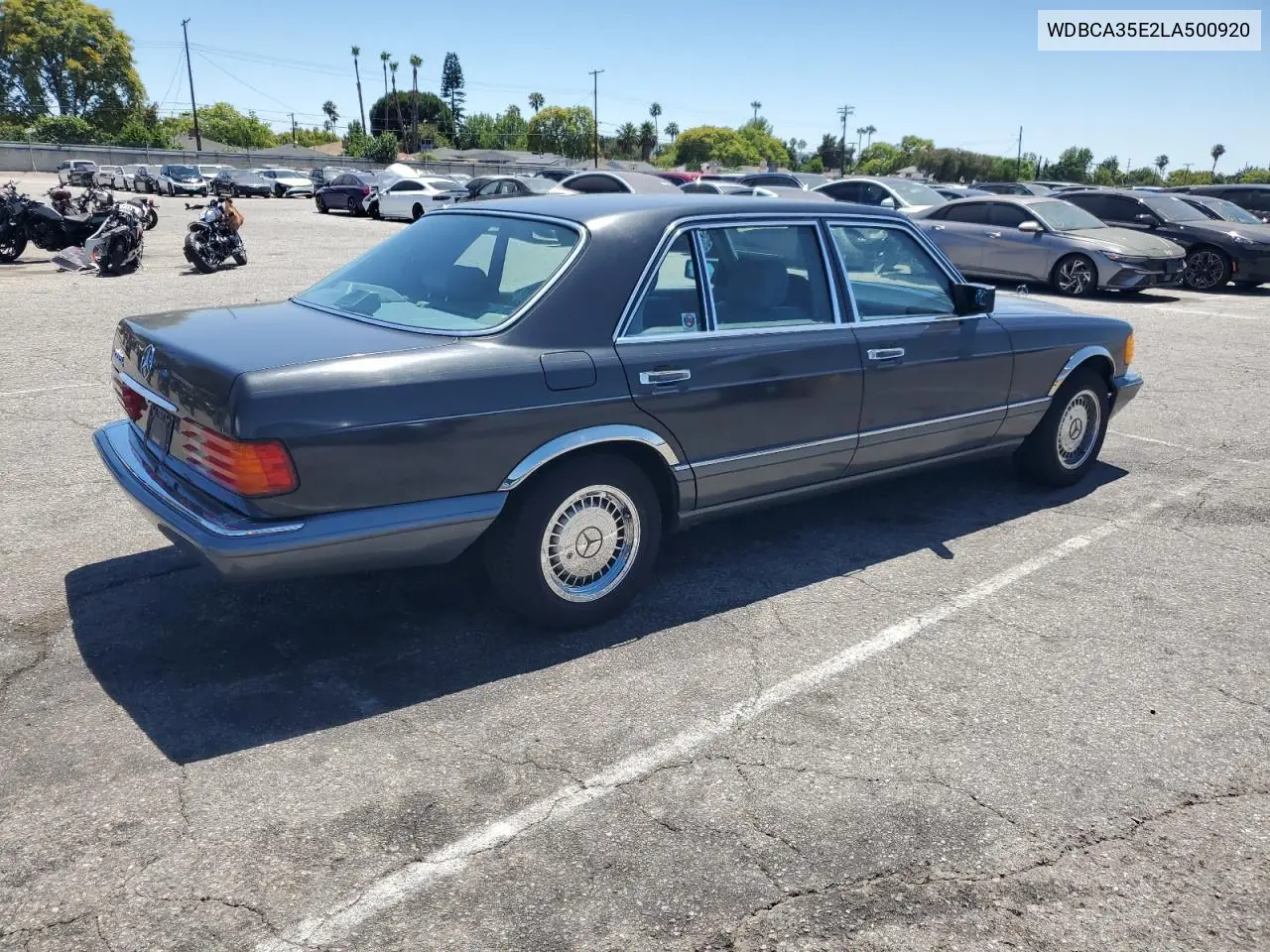 1990 Mercedes-Benz 420 Sel VIN: WDBCA35E2LA500920 Lot: 61809405
