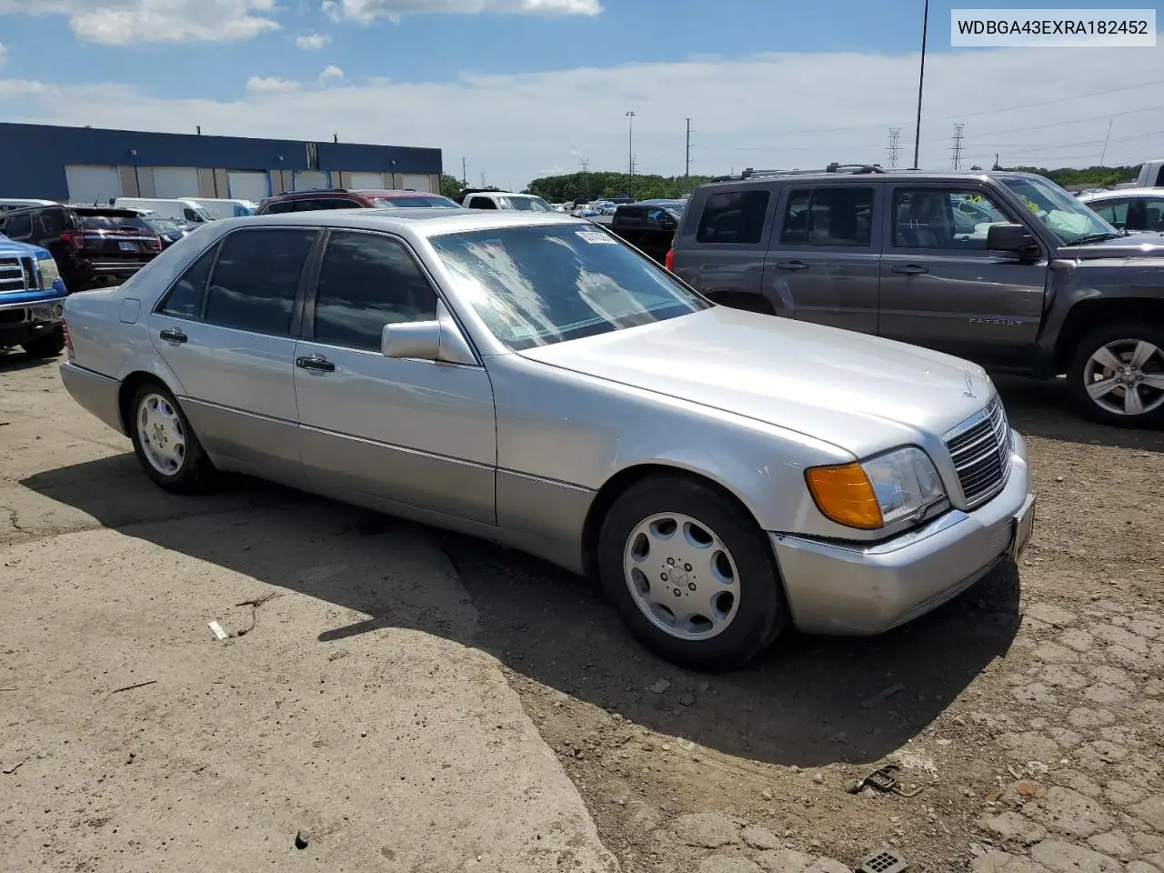 1994 Mercedes-Benz S 420 VIN: WDBGA43EXRA182452 Lot: 63147335