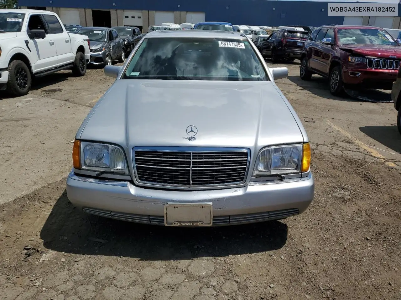 1994 Mercedes-Benz S 420 VIN: WDBGA43EXRA182452 Lot: 63147335