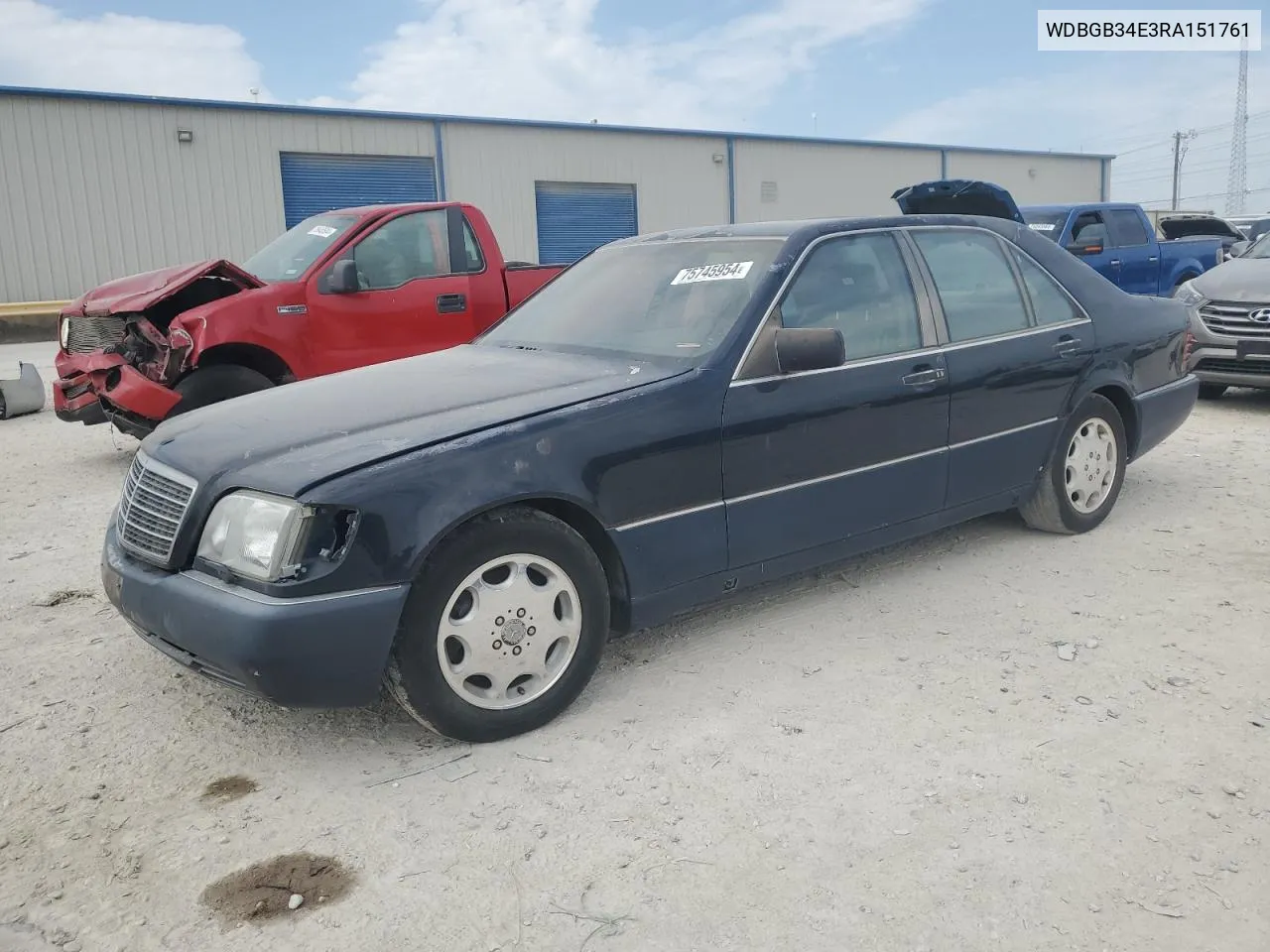 1994 Mercedes-Benz S 350D VIN: WDBGB34E3RA151761 Lot: 75745954