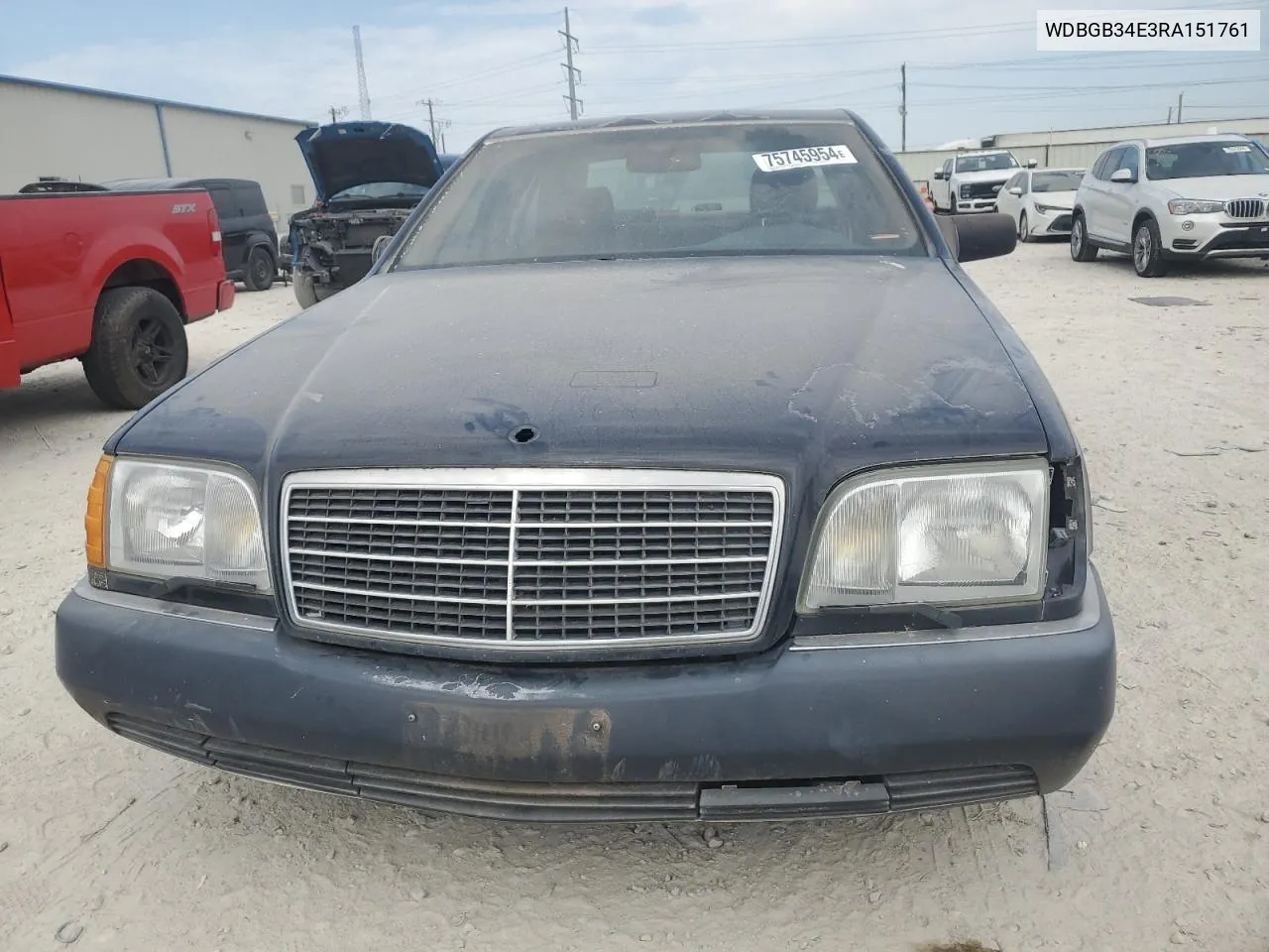 1994 Mercedes-Benz S 350D VIN: WDBGB34E3RA151761 Lot: 75745954