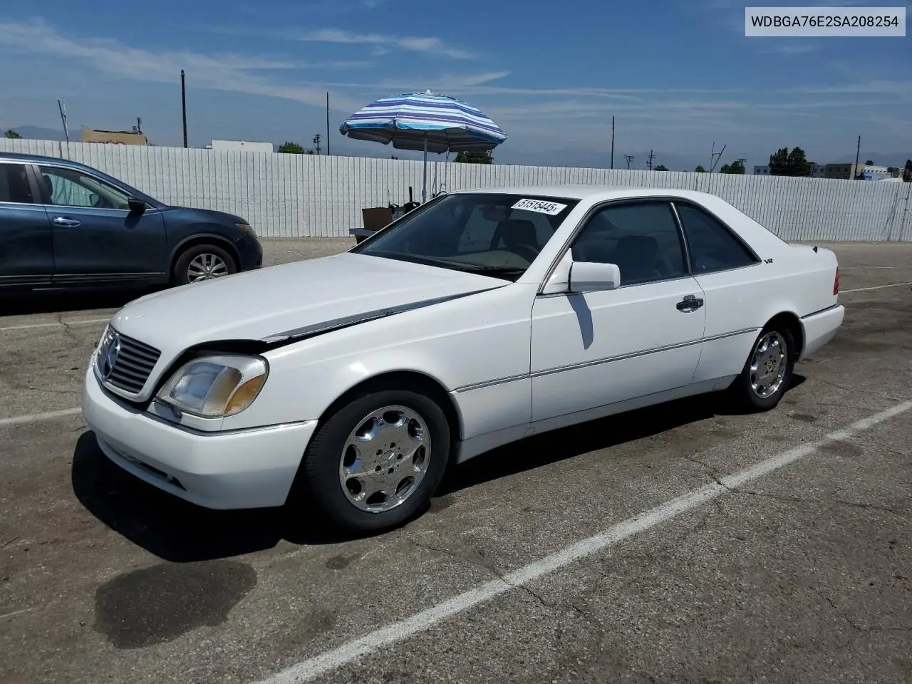 1995 Mercedes-Benz S 600 VIN: WDBGA76E2SA208254 Lot: 51515445