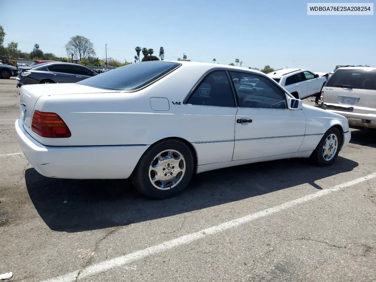 1995 Mercedes-Benz S 600 VIN: WDBGA76E2SA208254 Lot: 51515445