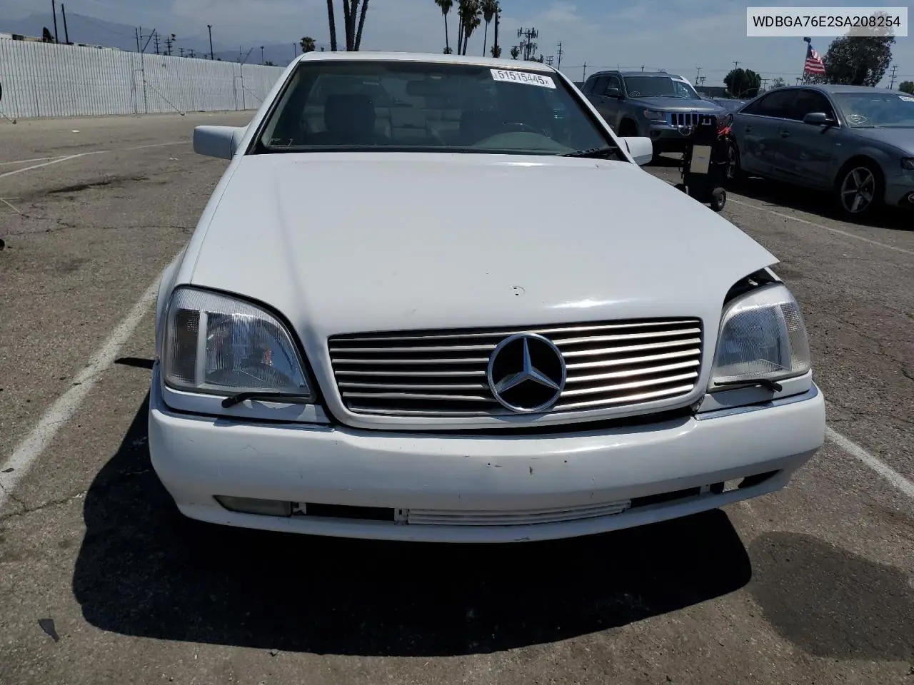 1995 Mercedes-Benz S 600 VIN: WDBGA76E2SA208254 Lot: 51515445