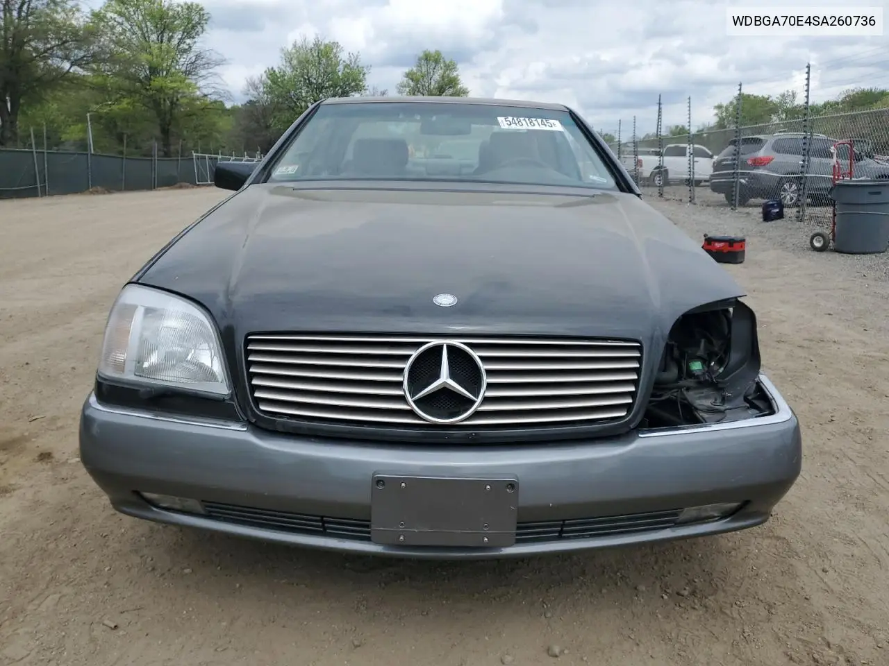 1995 Mercedes-Benz S 500 VIN: WDBGA70E4SA260736 Lot: 54818145