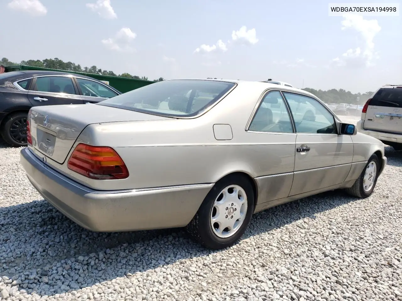 1995 Mercedes-Benz S 500 VIN: WDBGA70EXSA194998 Lot: 62380725