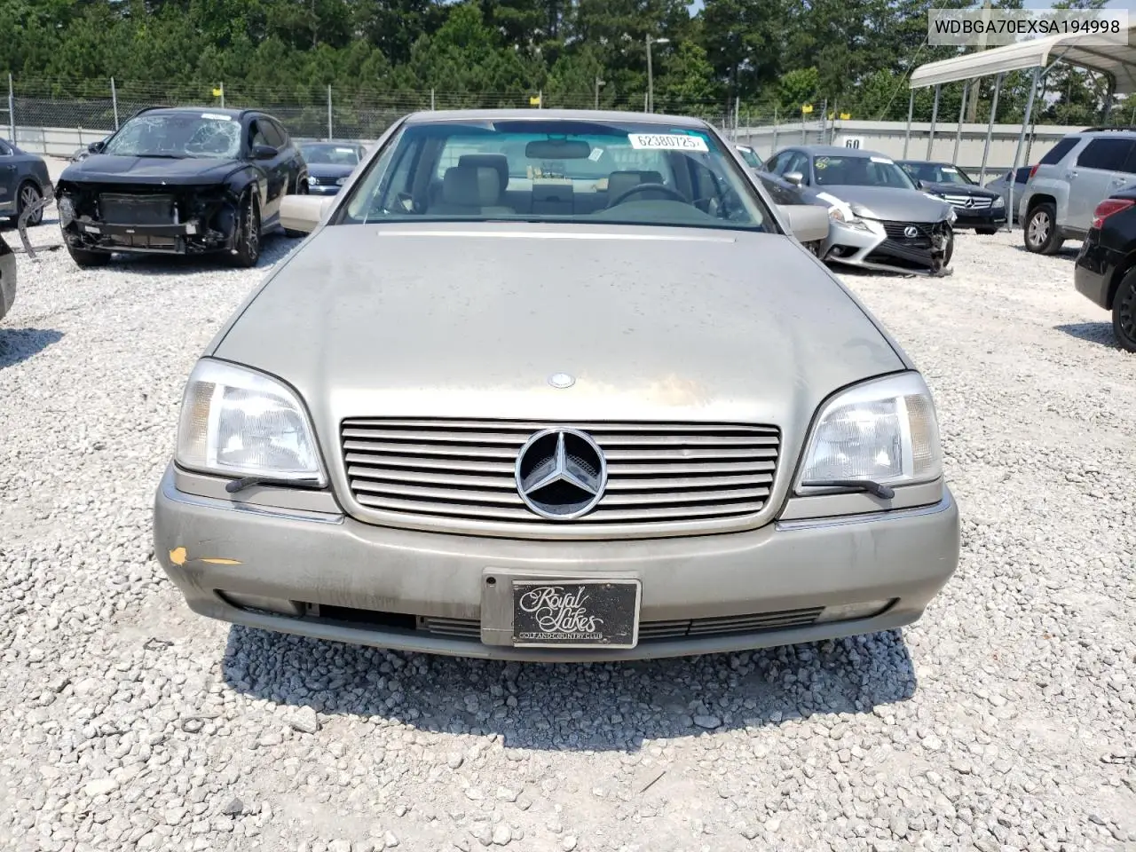 1995 Mercedes-Benz S 500 VIN: WDBGA70EXSA194998 Lot: 62380725