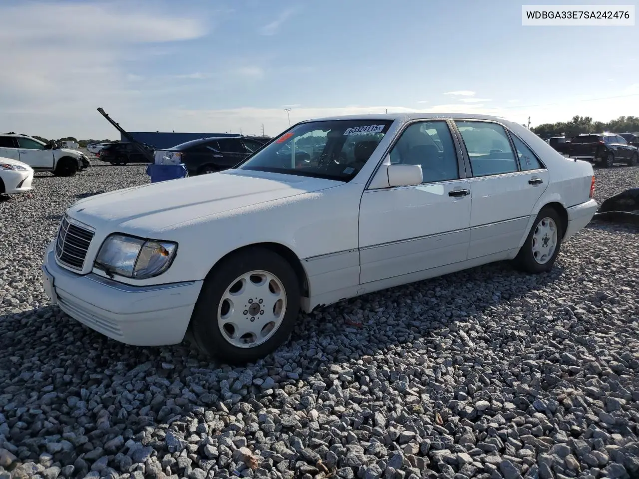 1995 Mercedes-Benz S 320 VIN: WDBGA33E7SA242476 Lot: 63324115