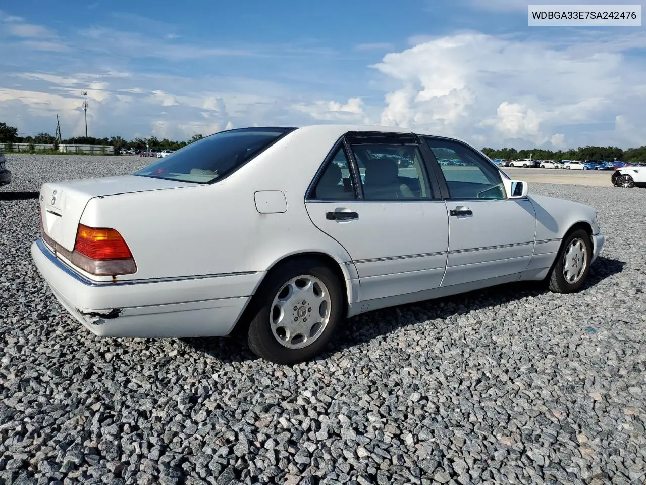 1995 Mercedes-Benz S 320 VIN: WDBGA33E7SA242476 Lot: 63324115