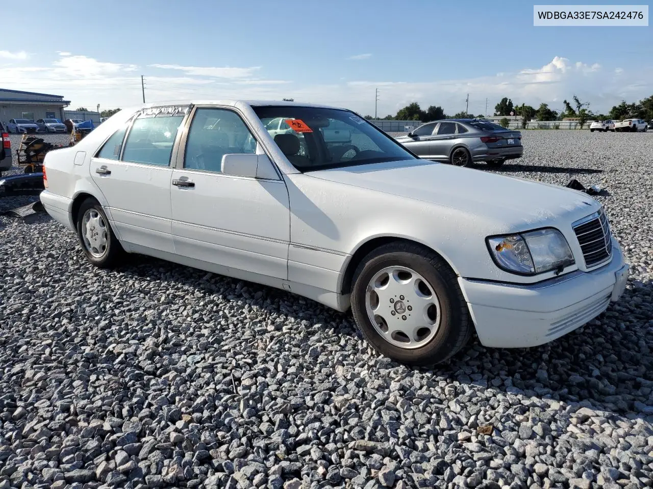 1995 Mercedes-Benz S 320 VIN: WDBGA33E7SA242476 Lot: 63324115