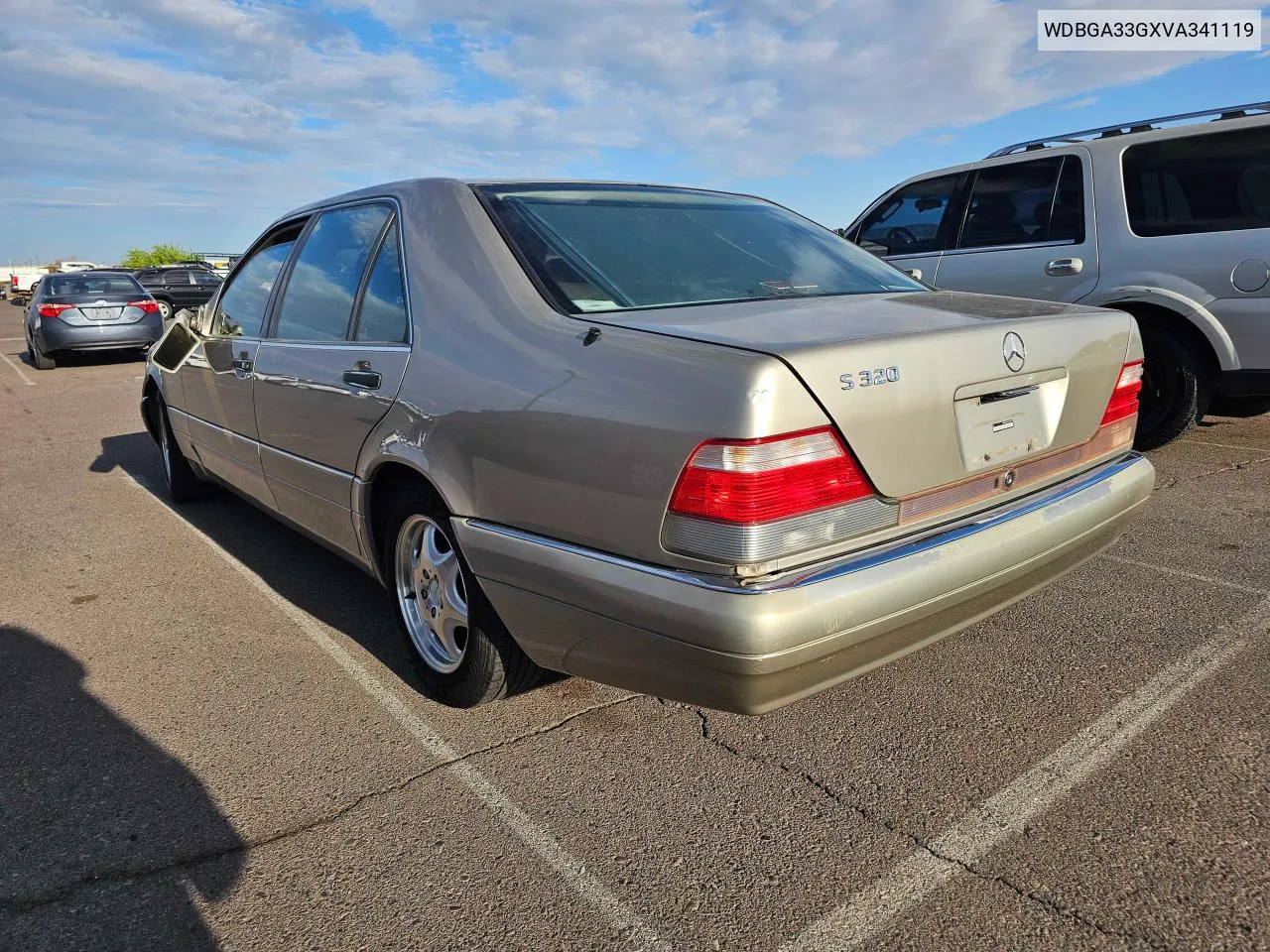 1997 Mercedes-Benz S 320 VIN: WDBGA33GXVA341119 Lot: 70090364