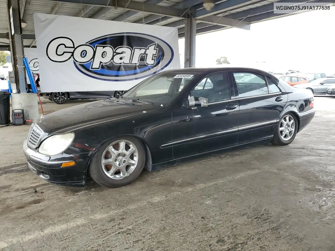 2001 Mercedes-Benz S 500 VIN: WDBNG75J91A177538 Lot: 62434695