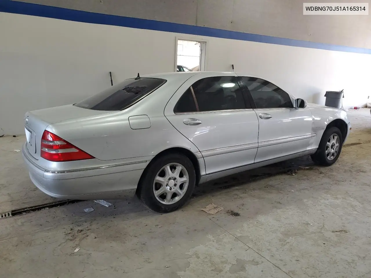 2001 Mercedes-Benz S 430 VIN: WDBNG70J51A165314 Lot: 46448515