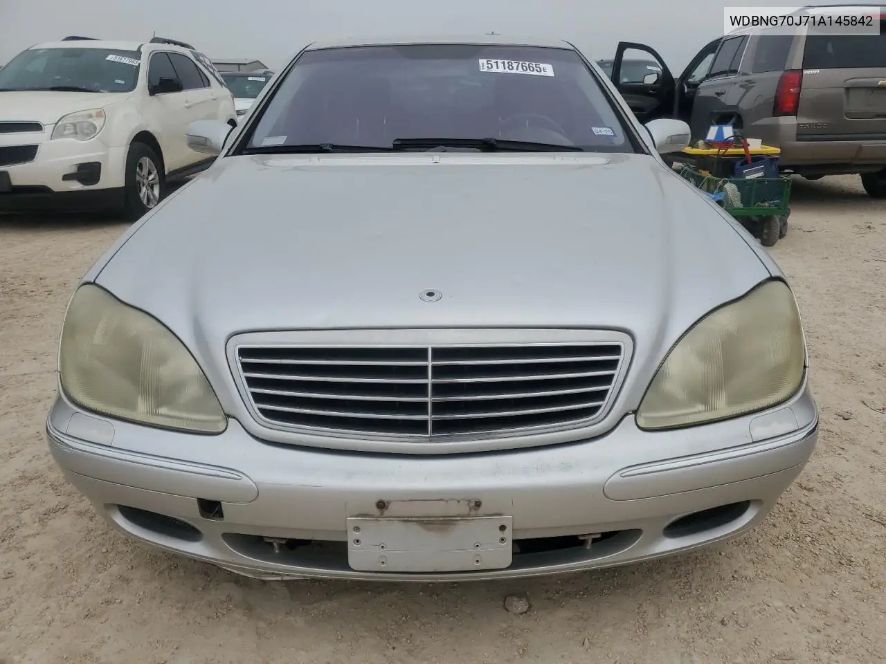 2001 Mercedes-Benz S 430 VIN: WDBNG70J71A145842 Lot: 51187665