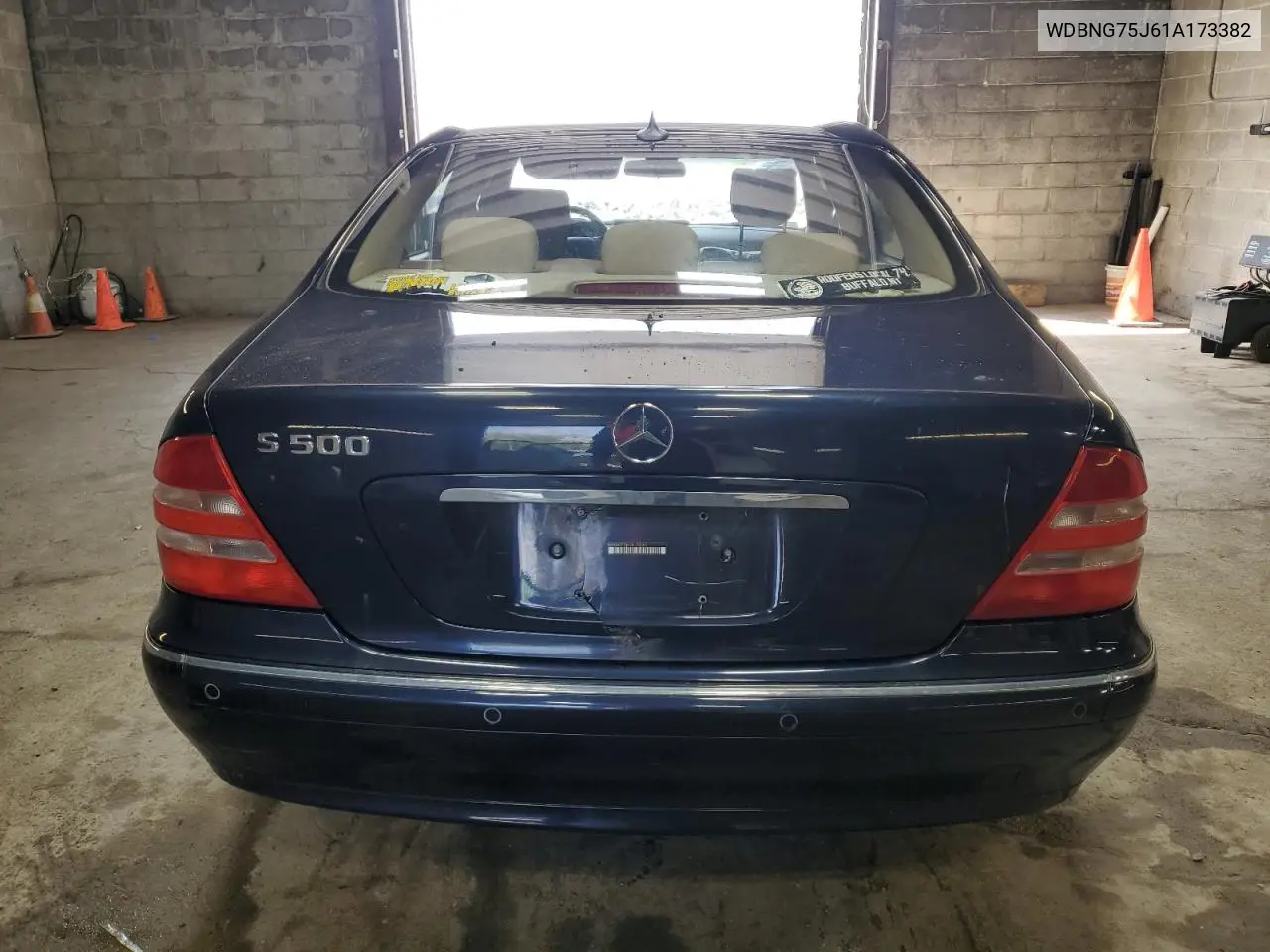 2001 Mercedes-Benz S 500 VIN: WDBNG75J61A173382 Lot: 56143675