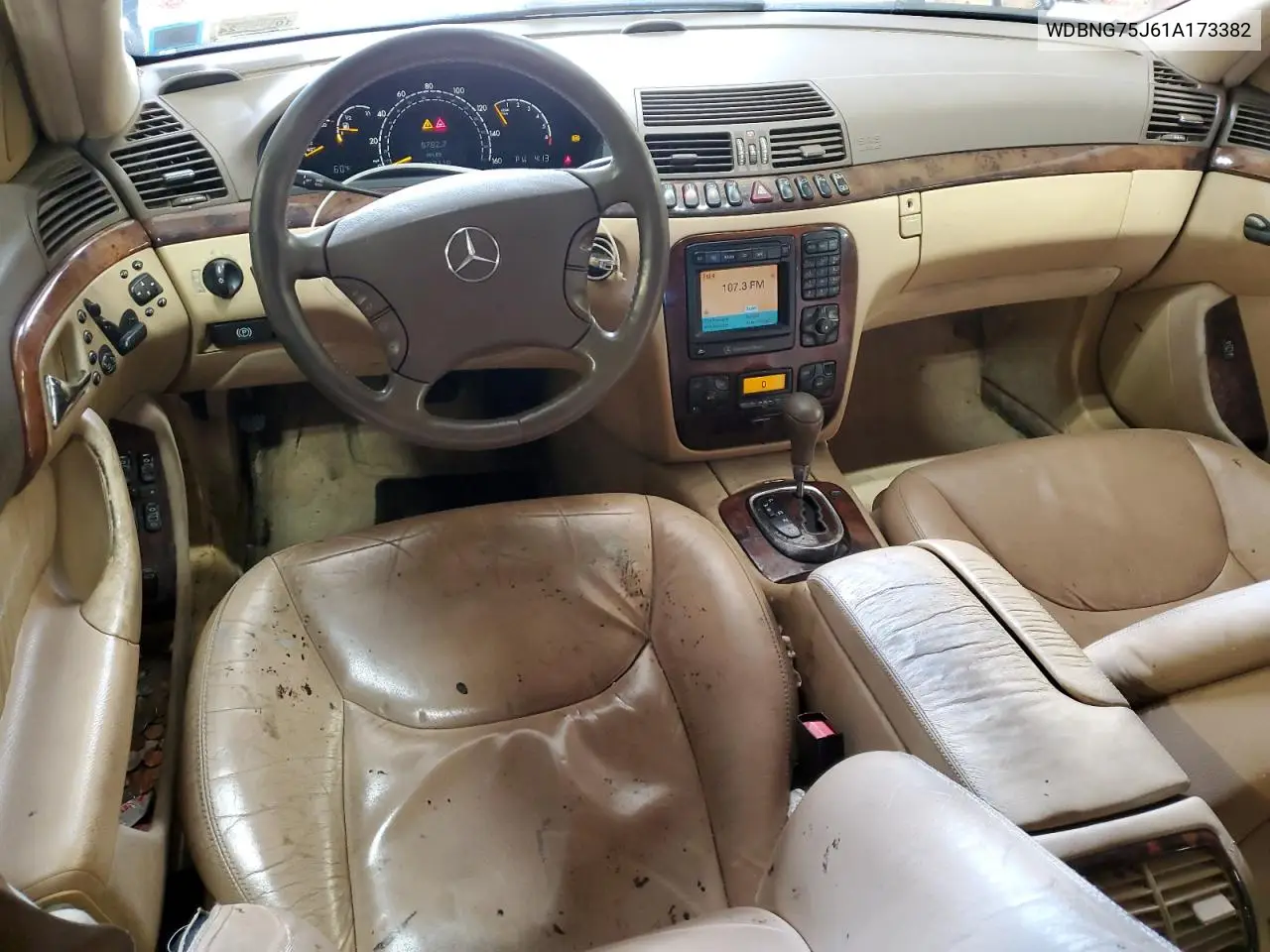 2001 Mercedes-Benz S 500 VIN: WDBNG75J61A173382 Lot: 56143675