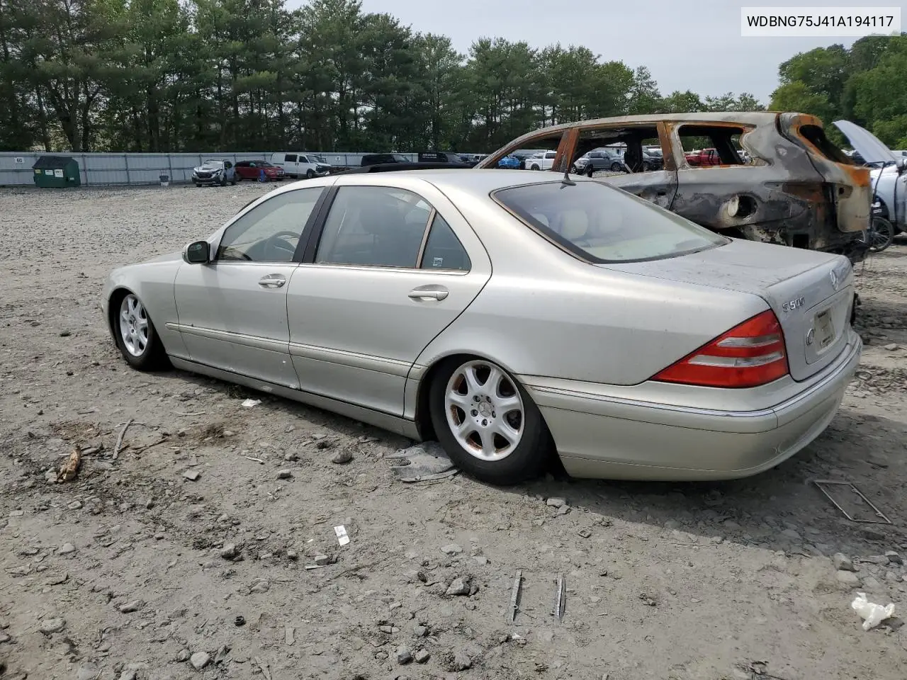 2001 Mercedes-Benz S 500 VIN: WDBNG75J41A194117 Lot: 56456055
