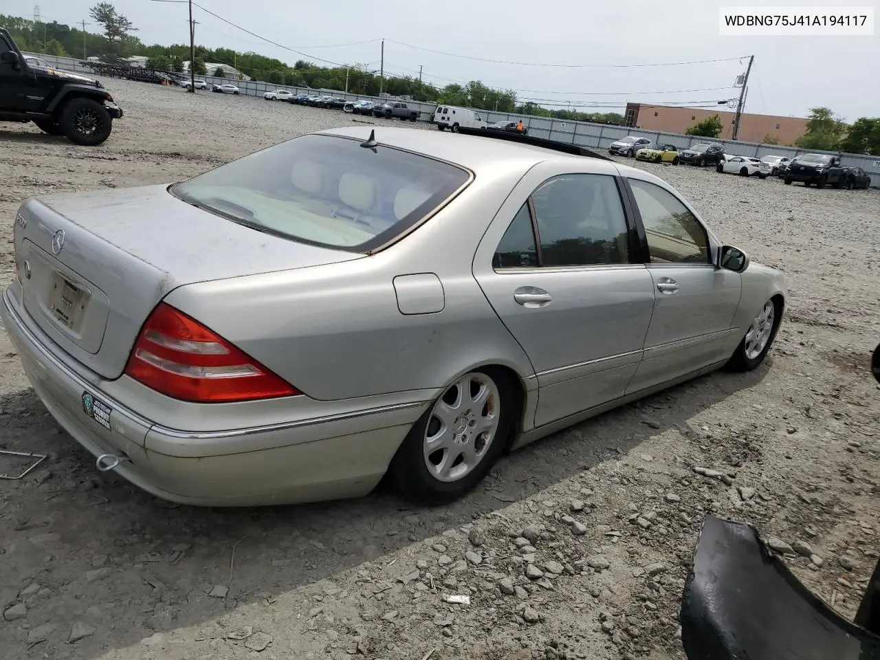 2001 Mercedes-Benz S 500 VIN: WDBNG75J41A194117 Lot: 56456055