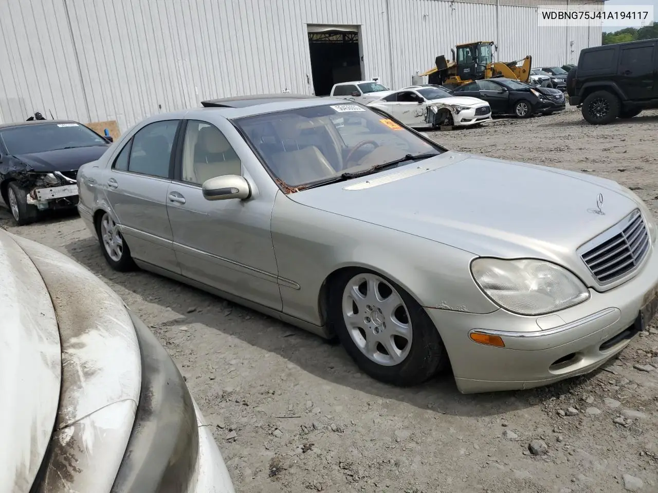 2001 Mercedes-Benz S 500 VIN: WDBNG75J41A194117 Lot: 56456055