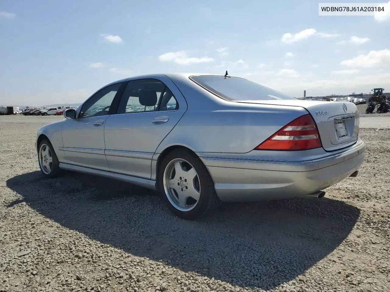 2001 Mercedes-Benz S 600 VIN: WDBNG78J61A203184 Lot: 58533935