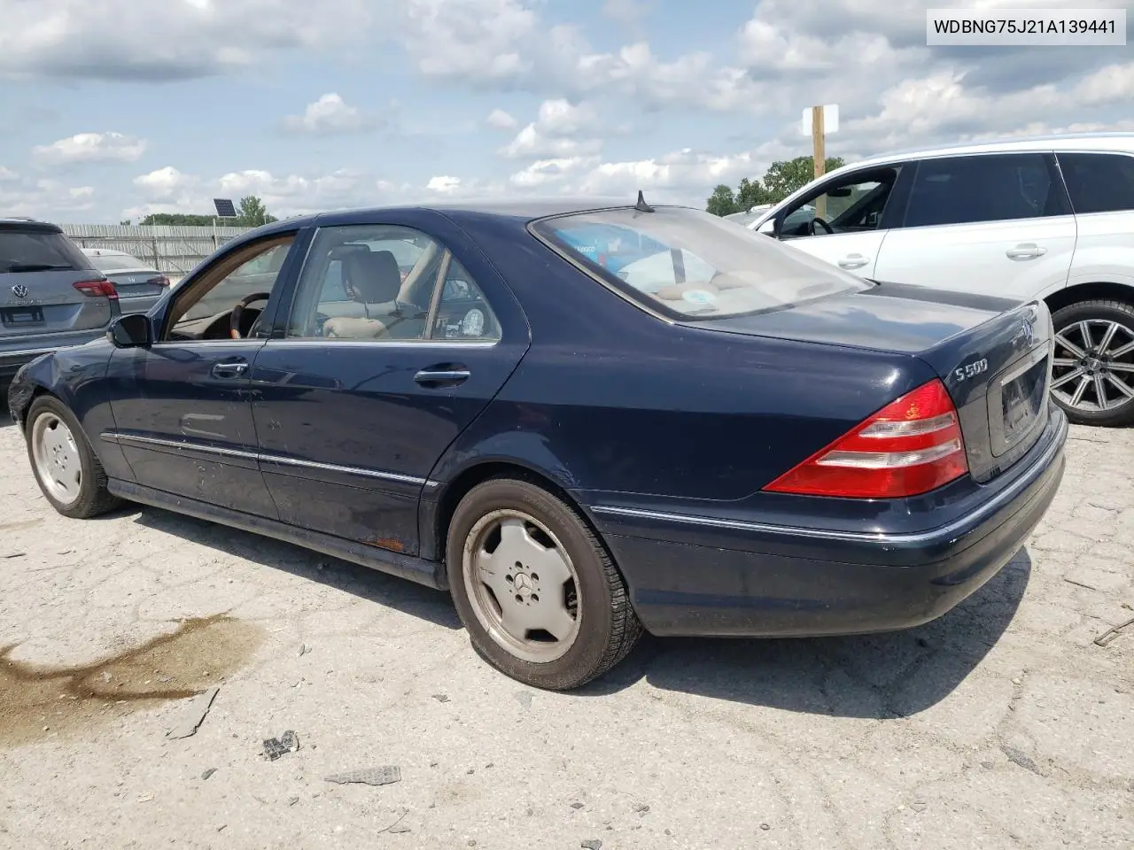 2001 Mercedes-Benz S 500 VIN: WDBNG75J21A139441 Lot: 61499525