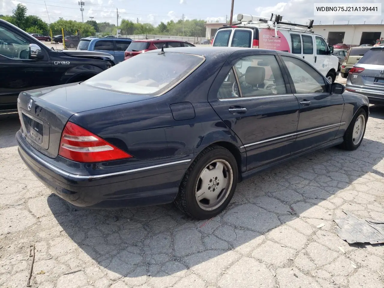 2001 Mercedes-Benz S 500 VIN: WDBNG75J21A139441 Lot: 61499525