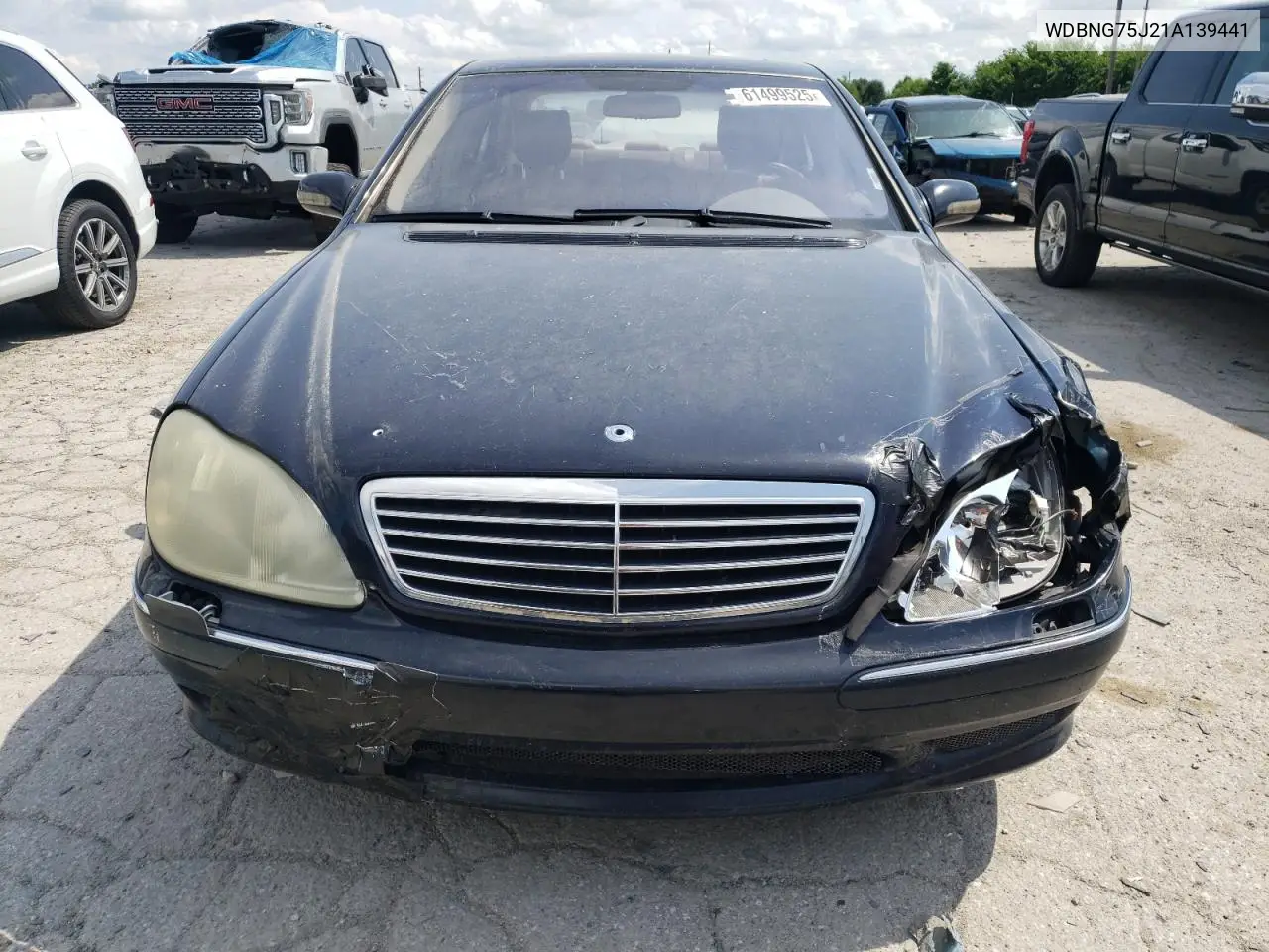 2001 Mercedes-Benz S 500 VIN: WDBNG75J21A139441 Lot: 61499525