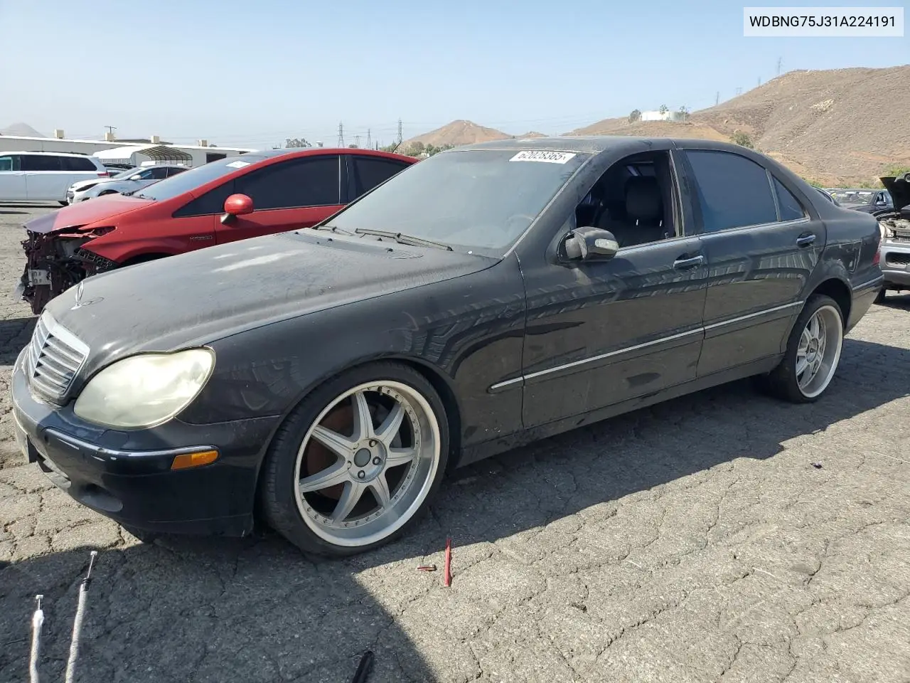 2001 Mercedes-Benz S 500 VIN: WDBNG75J31A224191 Lot: 62028365