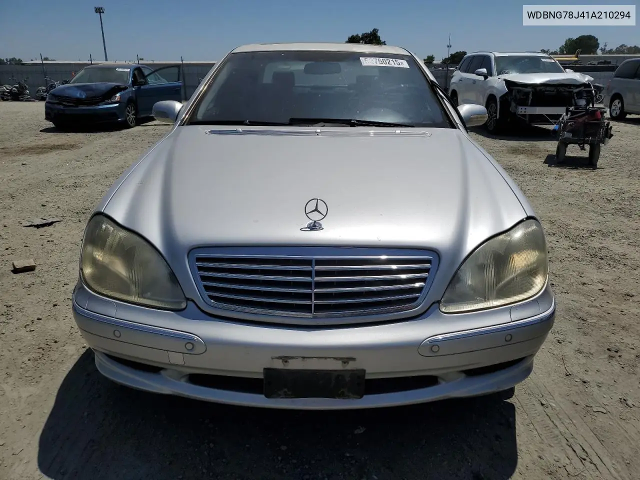 2001 Mercedes-Benz S 600 VIN: WDBNG78J41A210294 Lot: 62760215