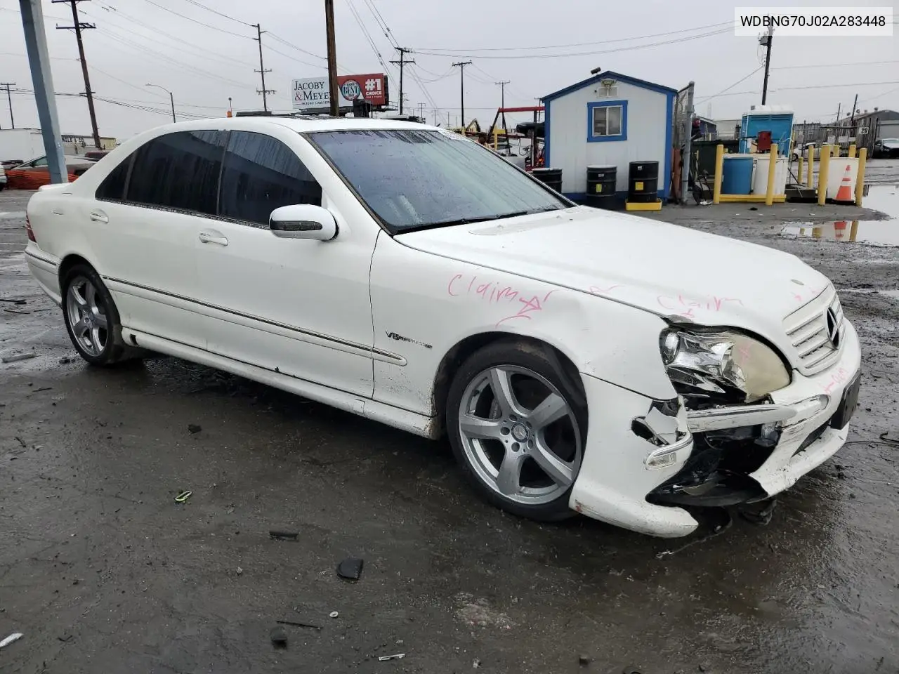 2002 Mercedes-Benz S 430 VIN: WDBNG70J02A283448 Lot: 43370985
