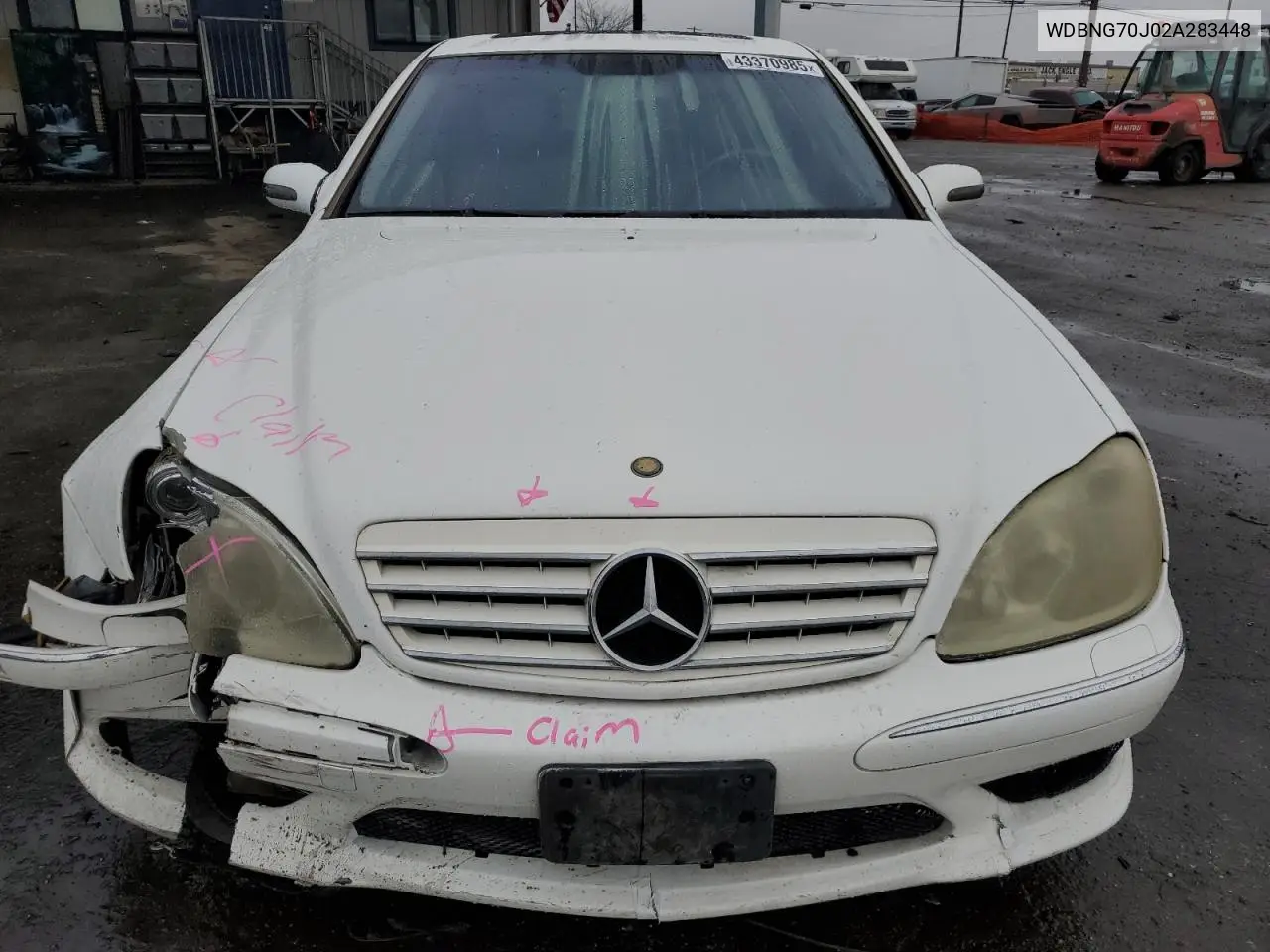 2002 Mercedes-Benz S 430 VIN: WDBNG70J02A283448 Lot: 43370985
