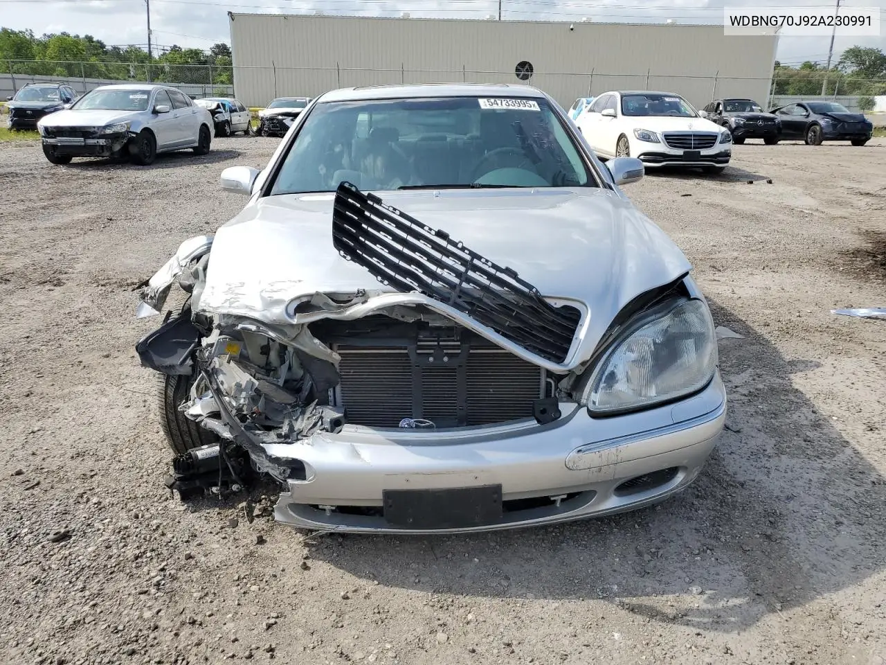 2002 Mercedes-Benz S 430 VIN: WDBNG70J92A230991 Lot: 54733995