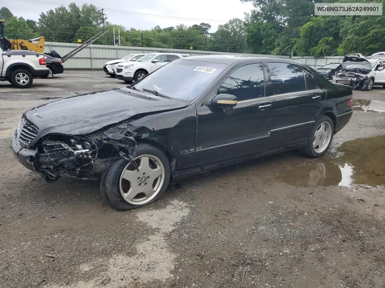 2002 Mercedes-Benz S 55 Amg VIN: WDBNG73J62A249901 Lot: 55317585