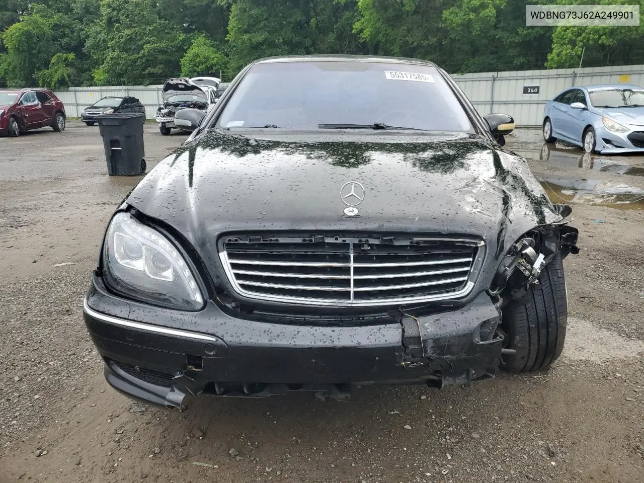 2002 Mercedes-Benz S 55 Amg VIN: WDBNG73J62A249901 Lot: 55317585