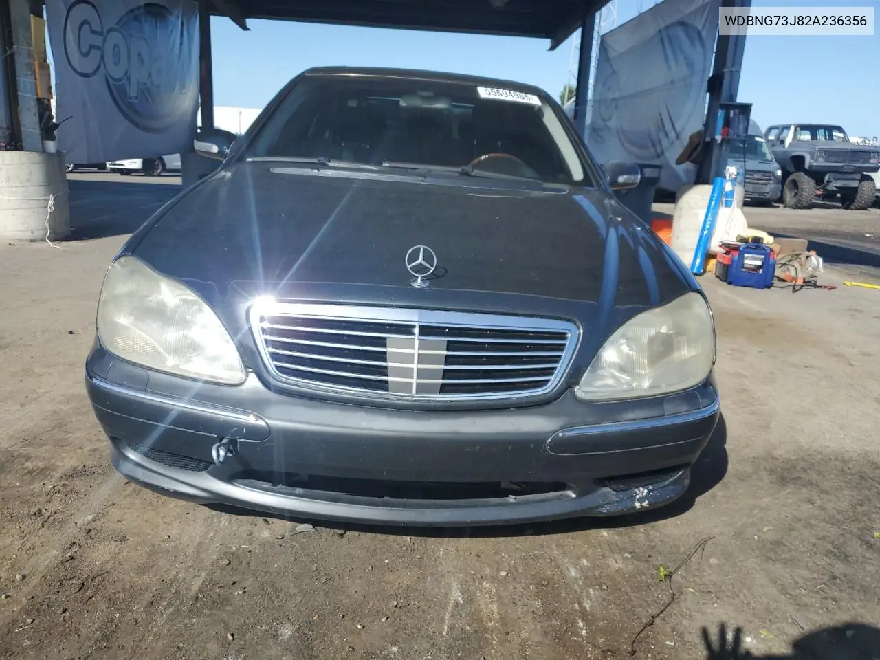 2002 Mercedes-Benz S 55 Amg VIN: WDBNG73J82A236356 Lot: 55694985