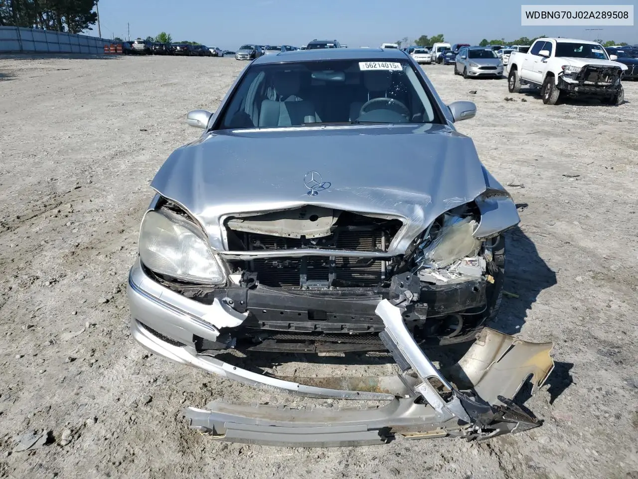 2002 Mercedes-Benz S 430 VIN: WDBNG70J02A289508 Lot: 56214015
