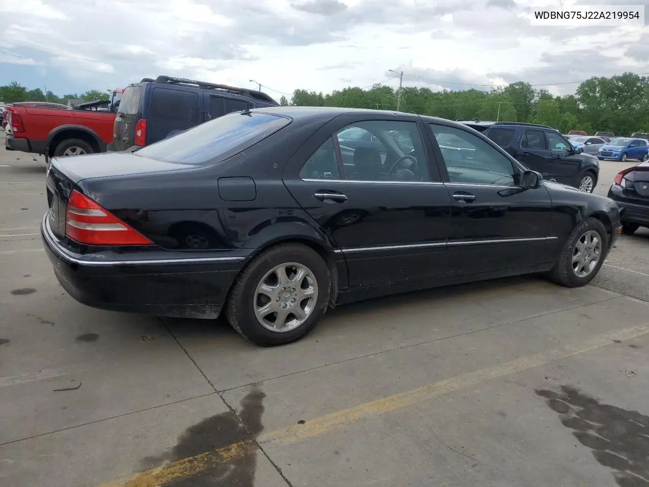 2002 Mercedes-Benz S 500 VIN: WDBNG75J22A219954 Lot: 56286855