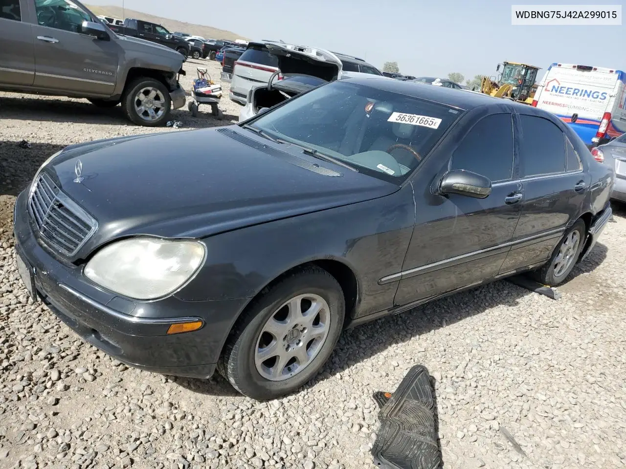 2002 Mercedes-Benz S 500 VIN: WDBNG75J42A299015 Lot: 56361665