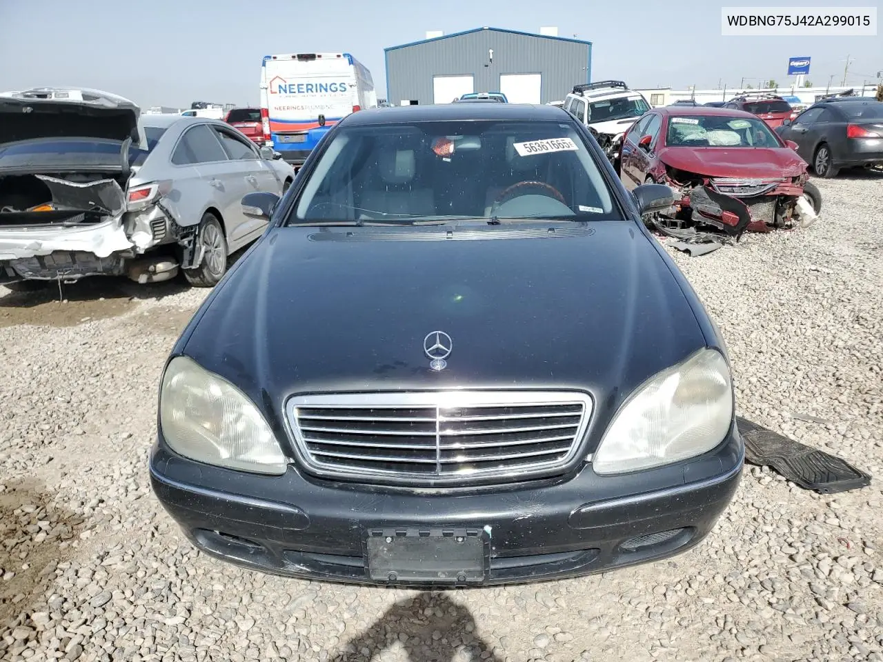 2002 Mercedes-Benz S 500 VIN: WDBNG75J42A299015 Lot: 56361665