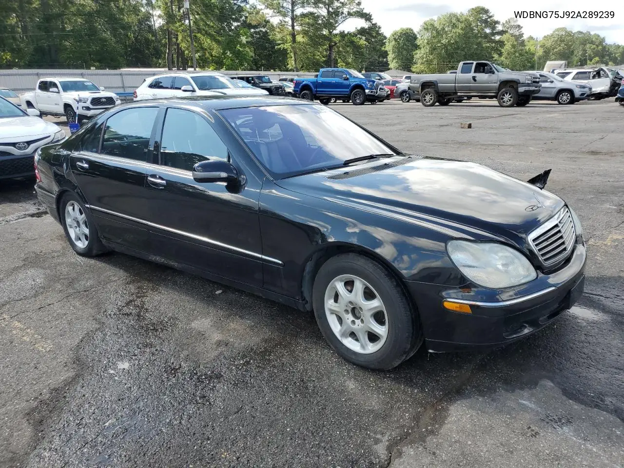 2002 Mercedes-Benz S 500 VIN: WDBNG75J92A289239 Lot: 59052135