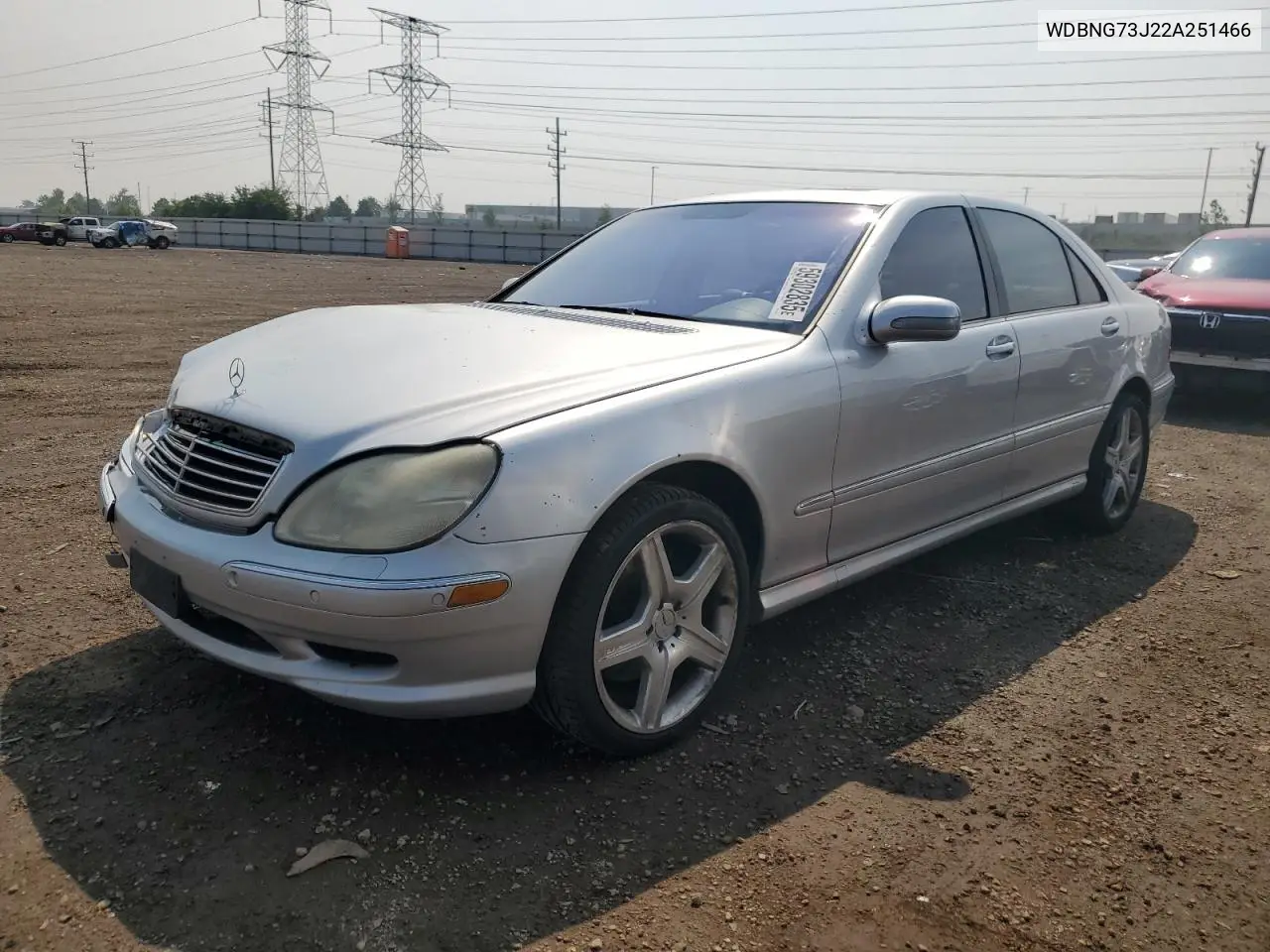 2002 Mercedes-Benz S 55 Amg VIN: WDBNG73J22A251466 Lot: 59302835