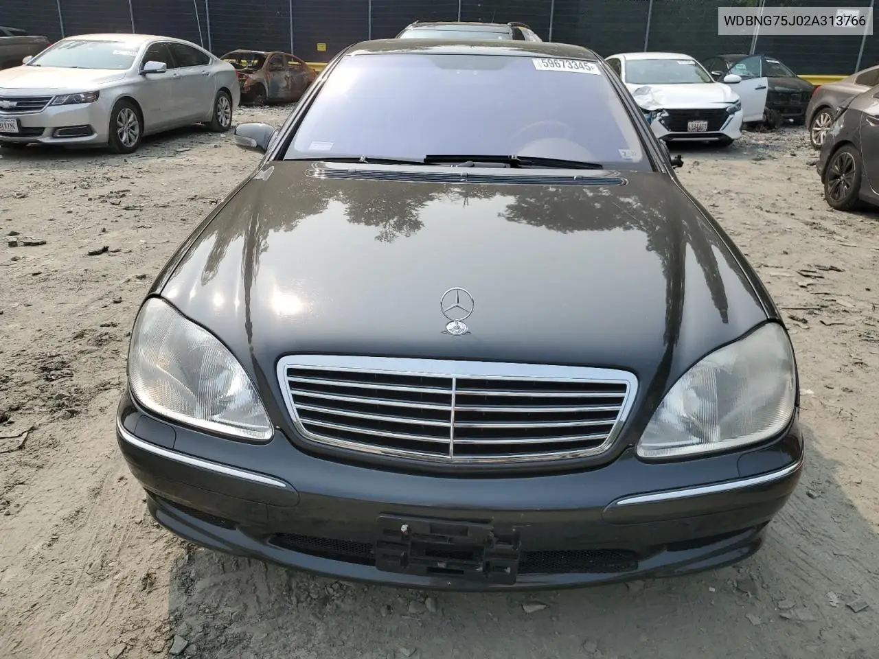 2002 Mercedes-Benz S 500 VIN: WDBNG75J02A313766 Lot: 59673345