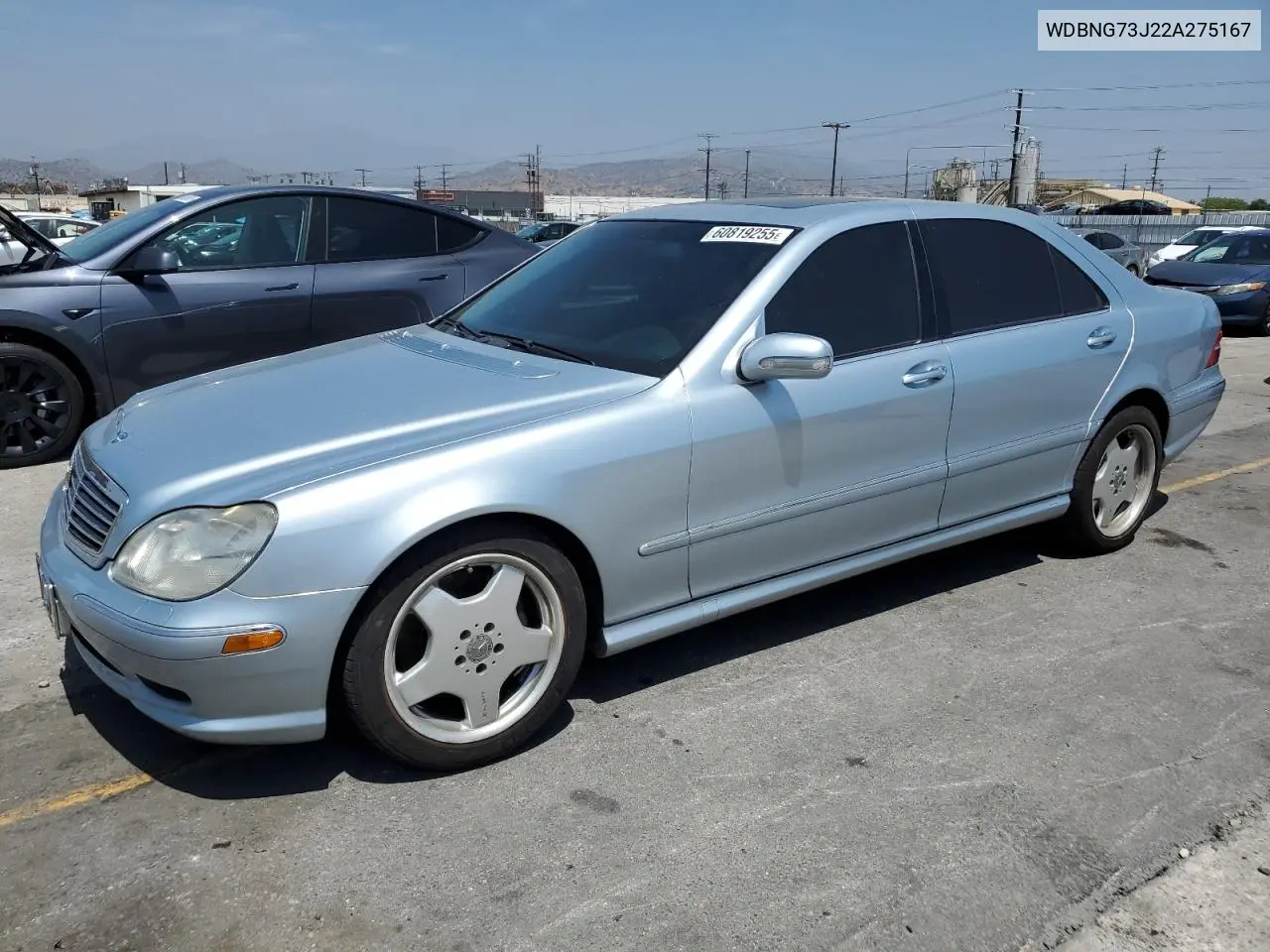 2002 Mercedes-Benz S 55 Amg VIN: WDBNG73J22A275167 Lot: 60819255
