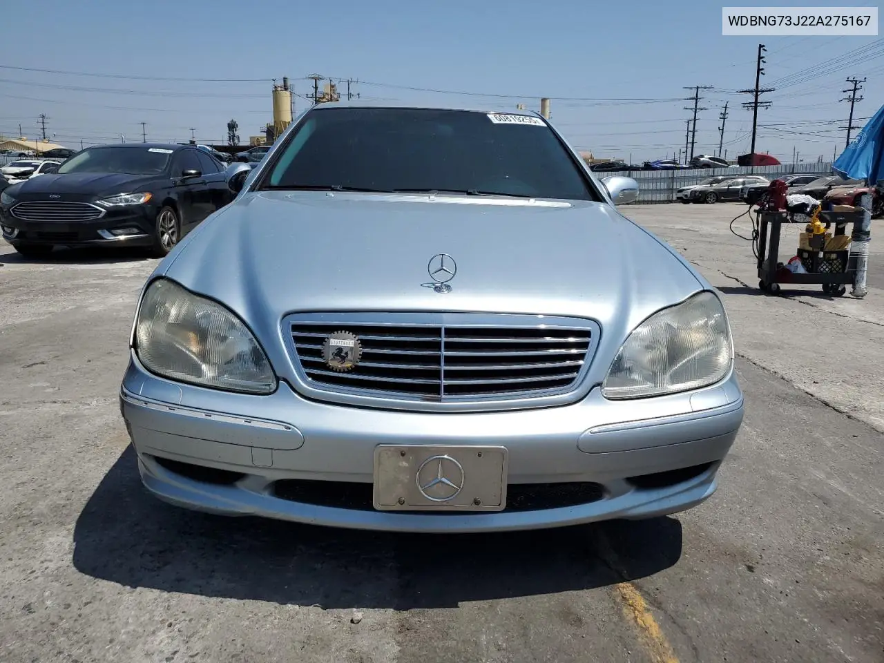 2002 Mercedes-Benz S 55 Amg VIN: WDBNG73J22A275167 Lot: 60819255