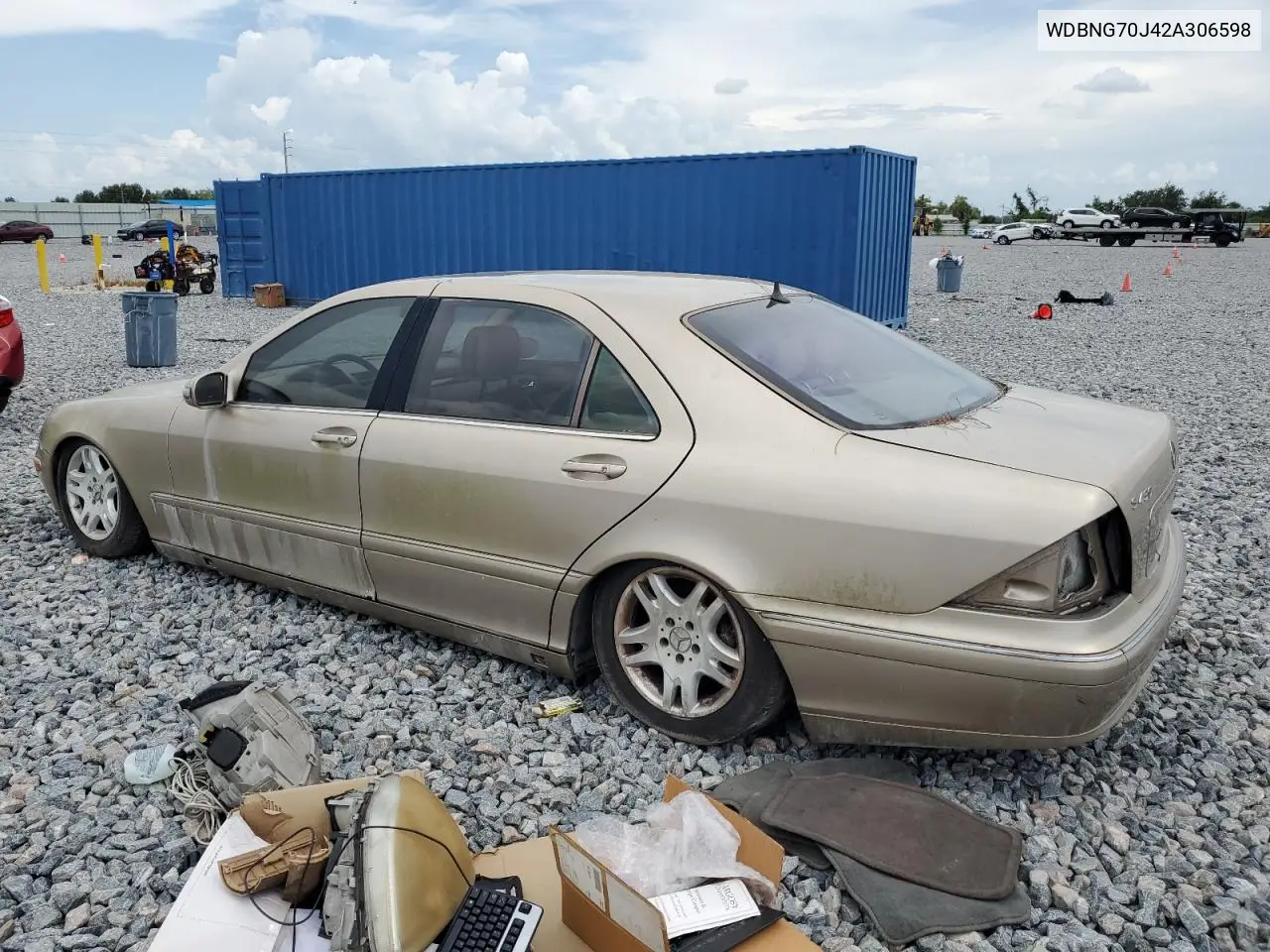 2002 Mercedes-Benz S 430 VIN: WDBNG70J42A306598 Lot: 63294345