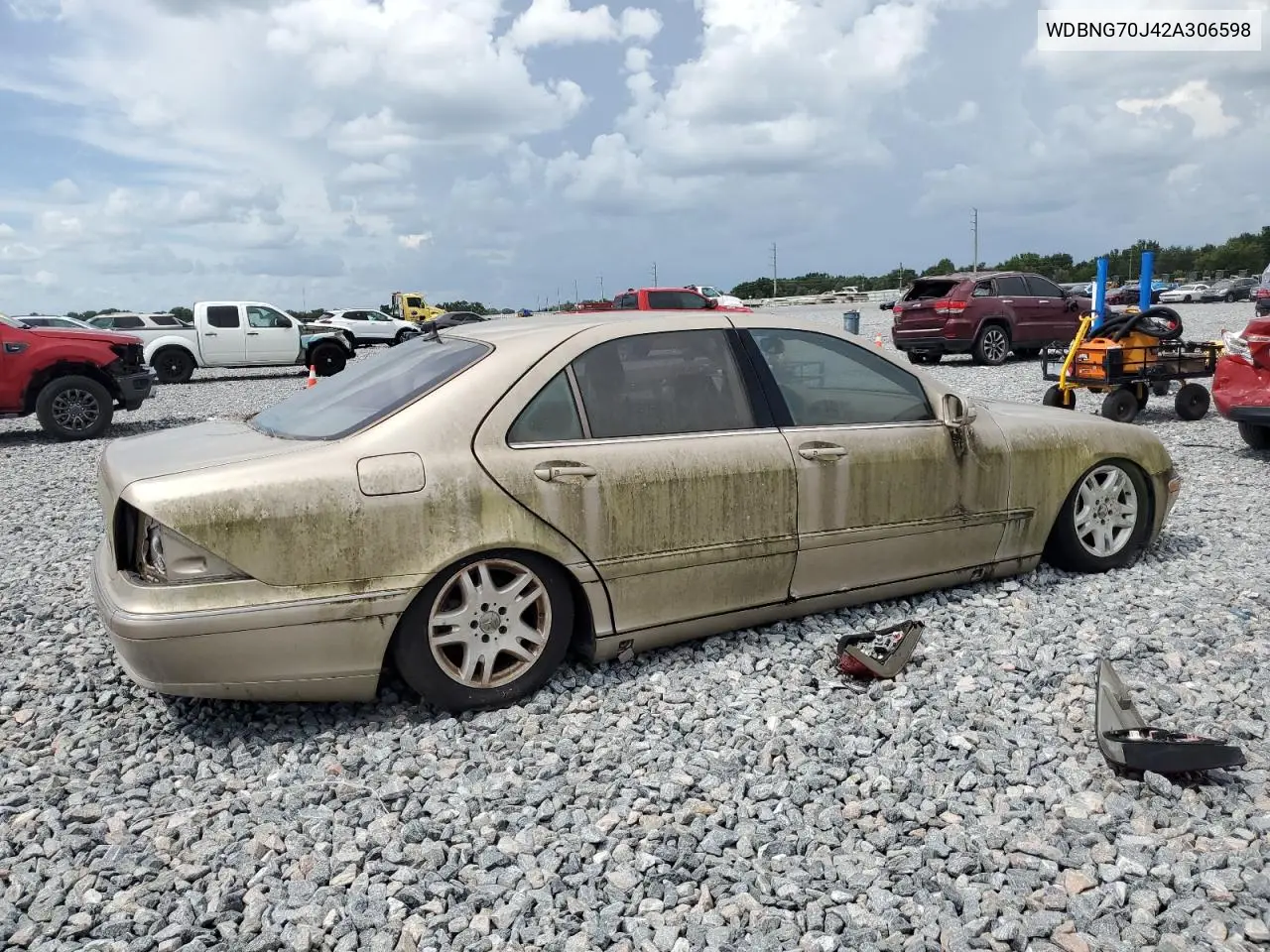 2002 Mercedes-Benz S 430 VIN: WDBNG70J42A306598 Lot: 63294345