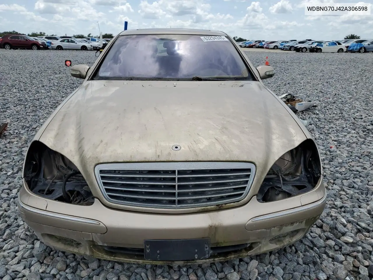 2002 Mercedes-Benz S 430 VIN: WDBNG70J42A306598 Lot: 63294345