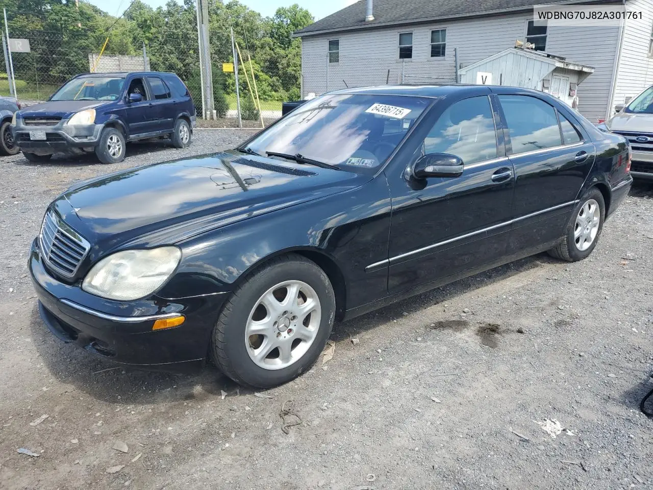 2002 Mercedes-Benz S 430 VIN: WDBNG70J82A301761 Lot: 64396715