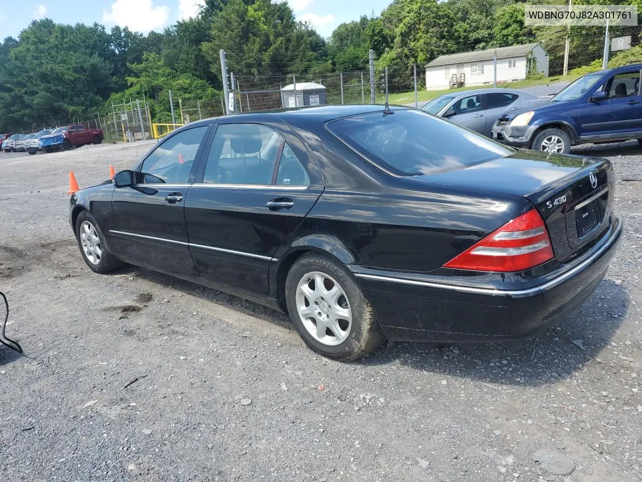 2002 Mercedes-Benz S 430 VIN: WDBNG70J82A301761 Lot: 64396715