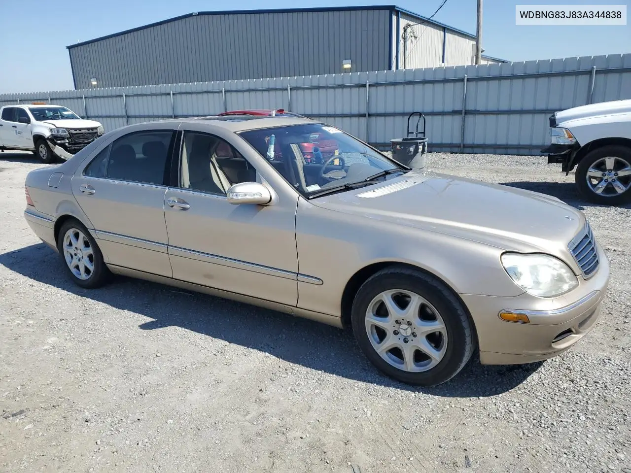 2003 Mercedes-Benz S 430 4Matic VIN: WDBNG83J83A344838 Lot: 48976625